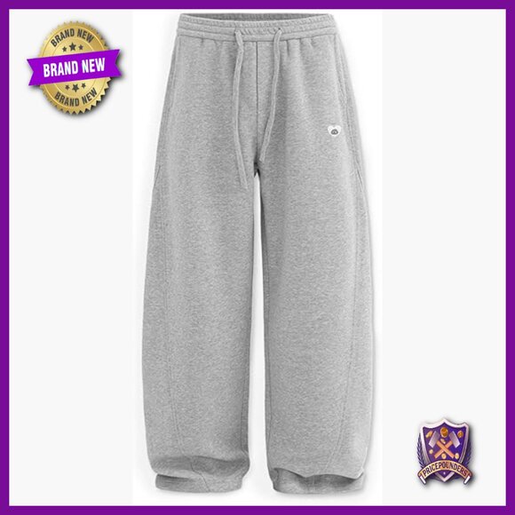 Wide Leg Sweatpants with Pockets Cotton Blend Casual Lounge Pants
